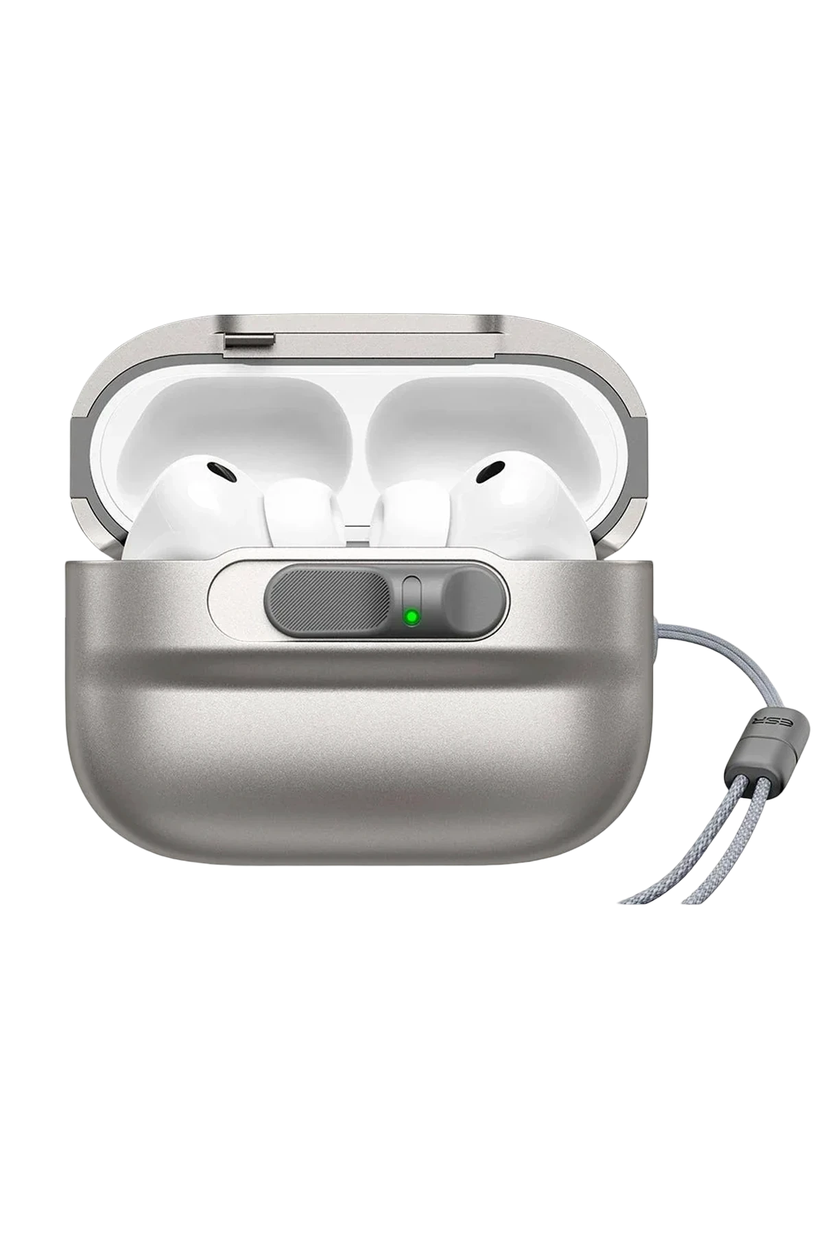 ESR Apple Airpods Pro 3 (3.Nesil) Pulse FlickLock Magsafe Şarj Destekli Kilitli Kılıf - Titan Gri