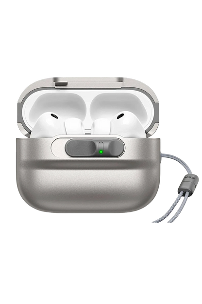 ESR Apple Airpods Pro 3 (3.Nesil) Pulse FlickLock Magsafe Şarj Destekli Kilitli Kılıf - Titan Gri