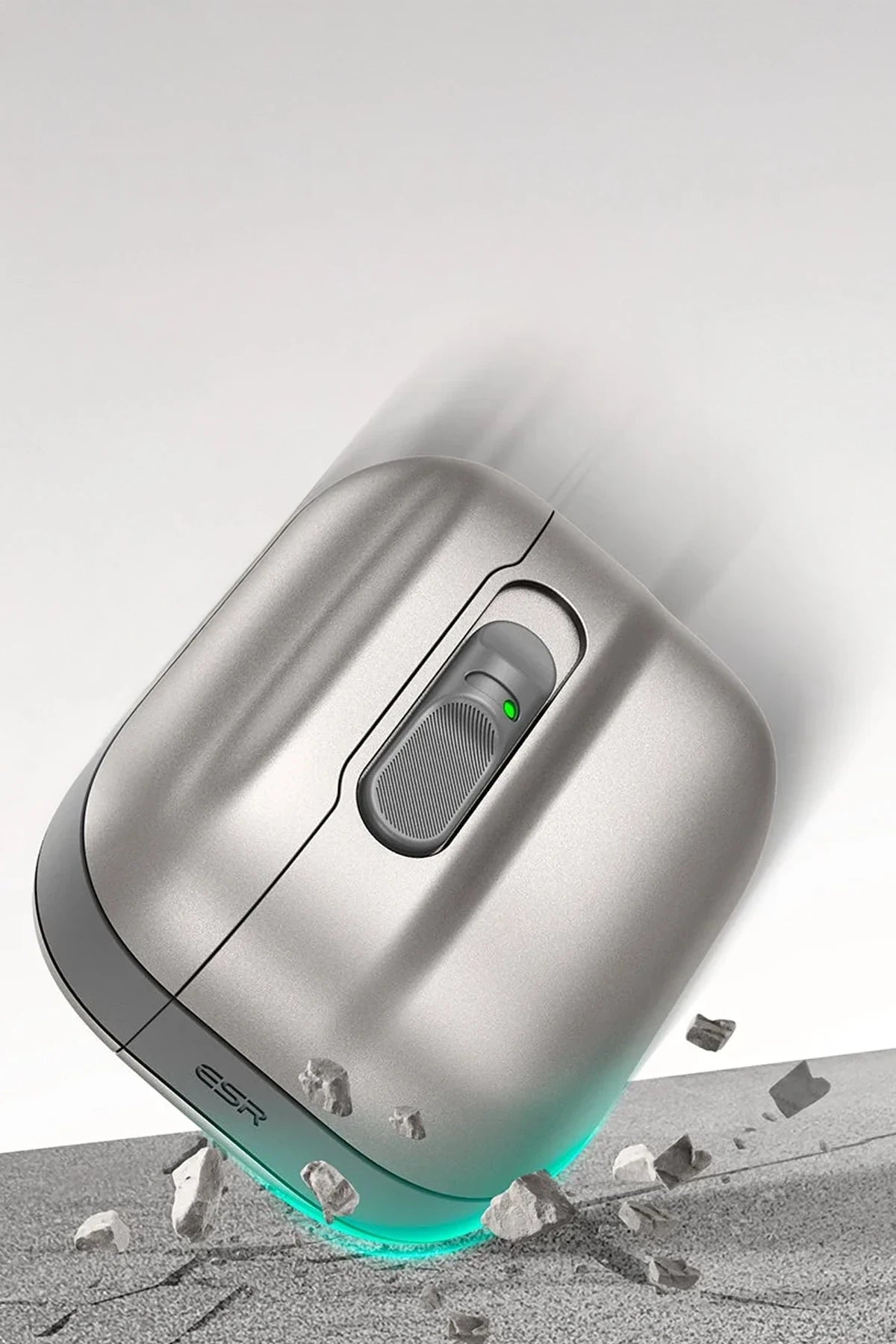 ESR Apple Airpods Pro 3 (3.Nesil) Pulse FlickLock Magsafe Şarj Destekli Kilitli Kılıf - Titan Gri