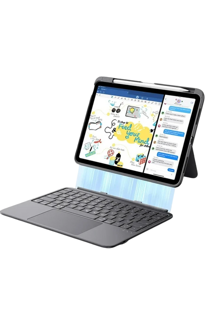 ESR Apple iPad 2022 10.9 (10.nesil) Flex Klavyeli Tablet Kılıfı - Koyu Gri