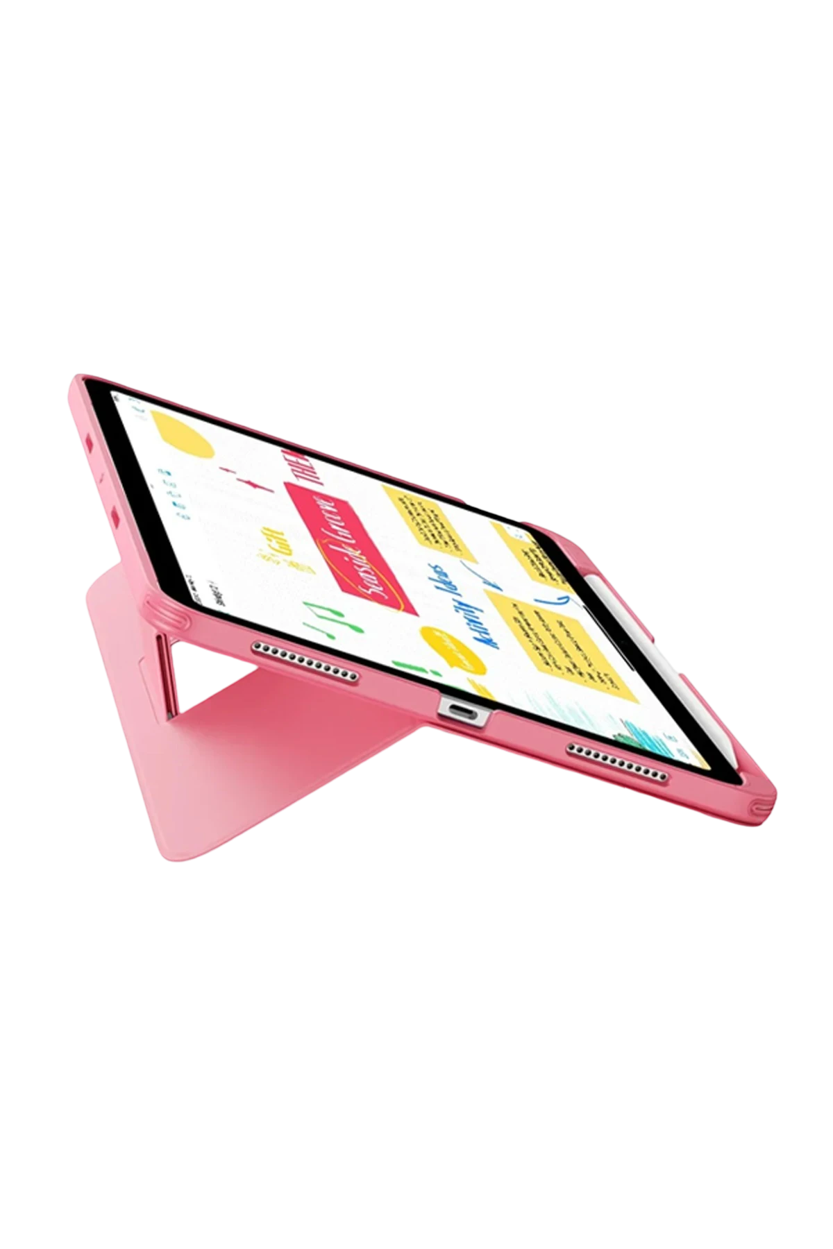 ESR Apple iPad 2022 10.9 (10.nesil) Flex Klavyeli Tablet Kılıfı - Pembe