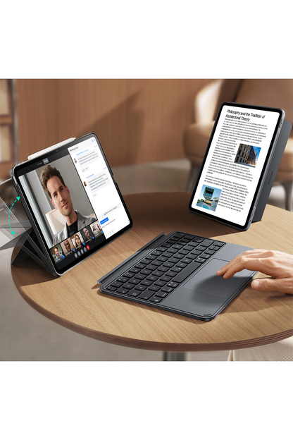 ESR Apple iPad 2022 10.9 (10.nesil) Shift Manyetik Klavyeli Tablet Kılıfı - Gri