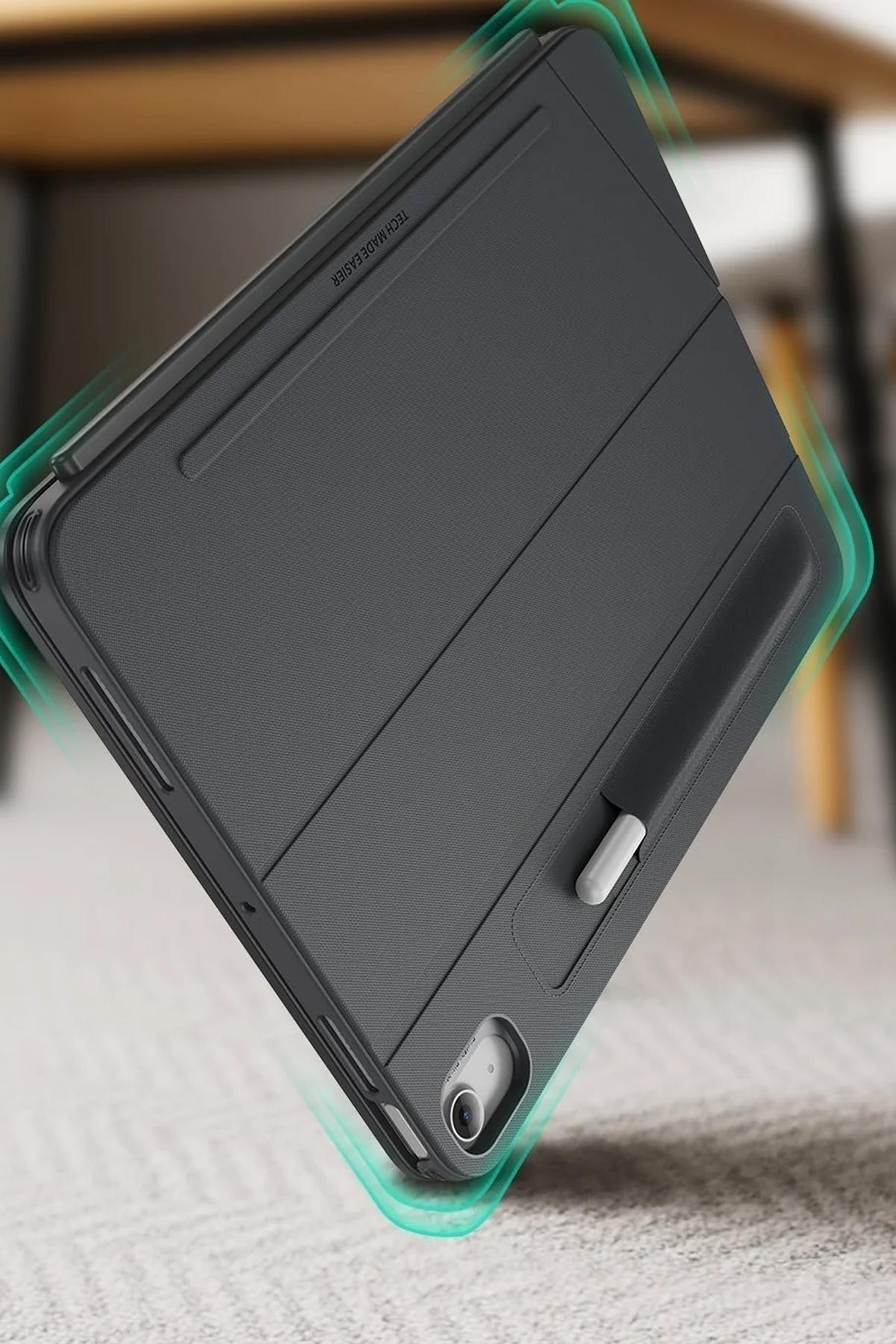 ESR Apple iPad 2022 10.9 (10.nesil) Shift Manyetik Klavyeli Tablet Kılıfı - Koyu Gri