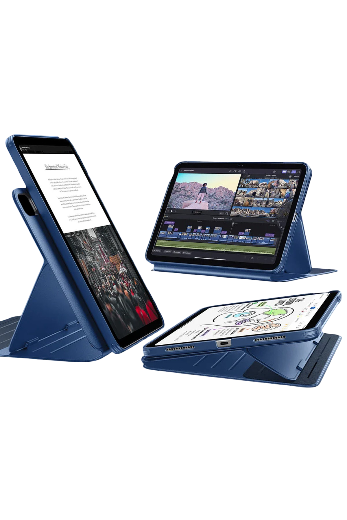 ESR Apple iPad 2025 10.9 (10.nesil) Shift Manyetik Tablet Kılıfı - Lacivert