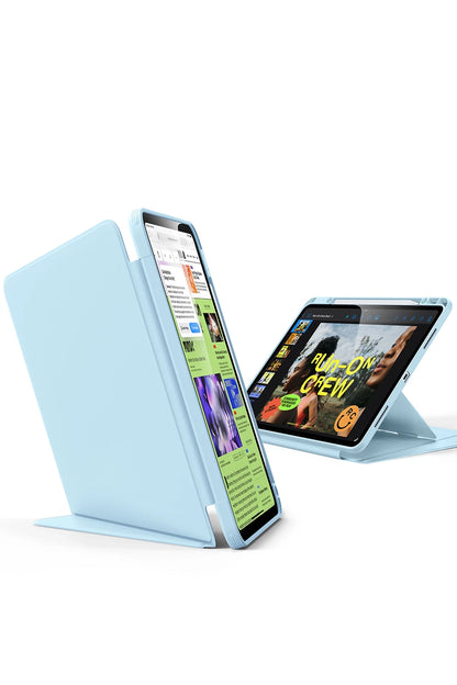 ESR Apple iPad Air 11 (2024) Flip Hybrid Kalemlikli Tablet Kılıfı - Açık Mavi