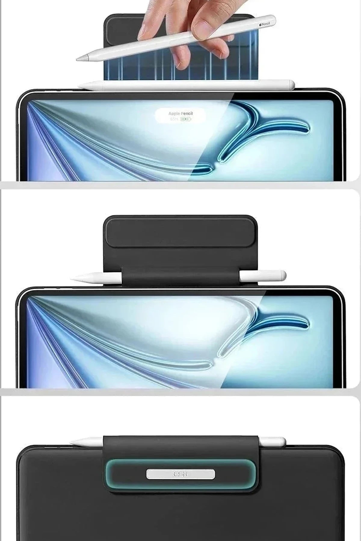 ESR Apple iPad Air 11 (2024) Rebound Manyetik Klavyeli Tablet Kılıfı - Siyah