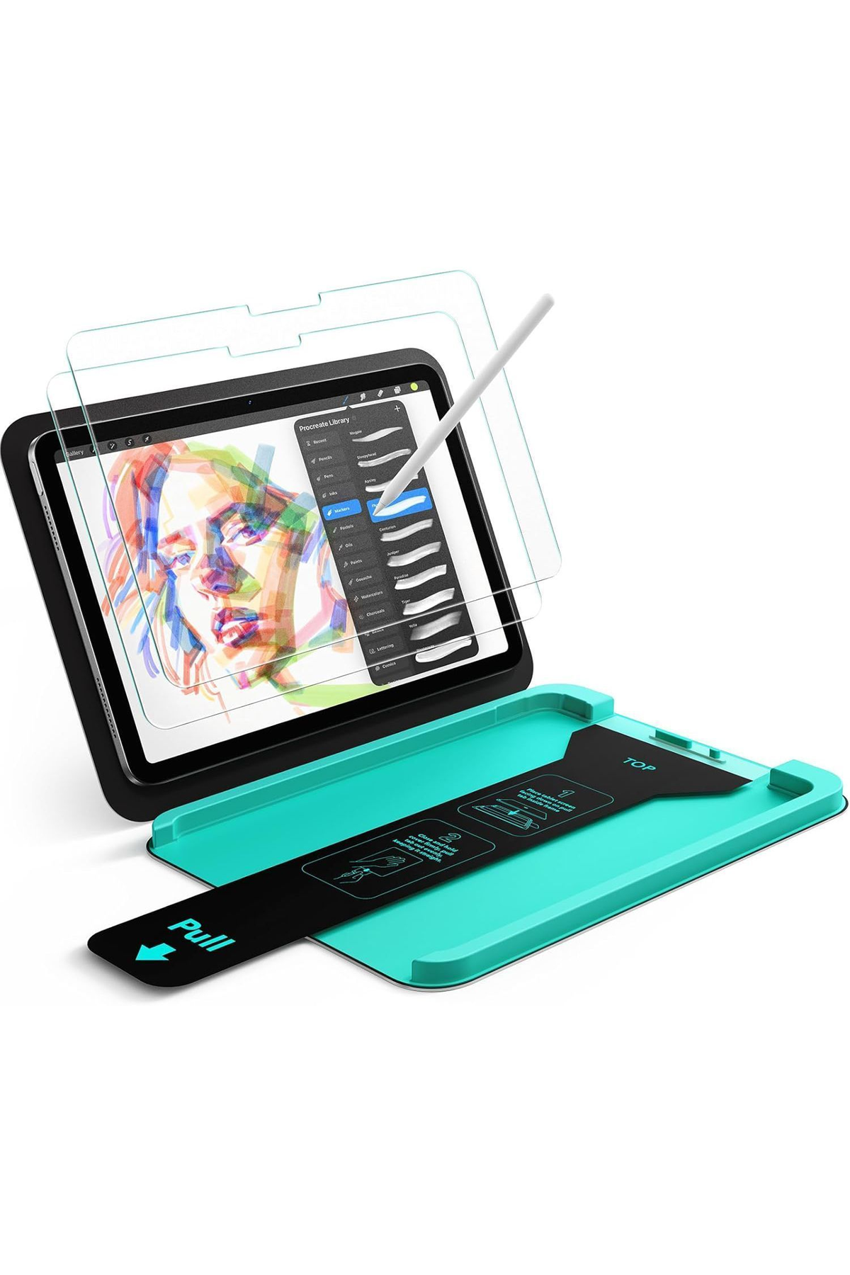 ESR Apple iPad Air 11 (2025) Armorite Paper-Feel Manyetik 2'li Tablet Ekran Koruyucu - Şeffaf