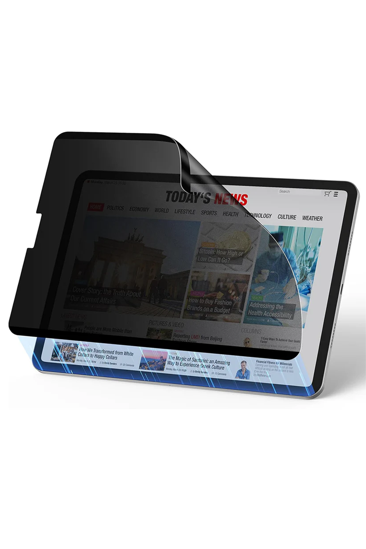 ESR Apple iPad Air 13 (2024) Manyetik Hayalet Tablet Ekran Koruyucu - Siyah