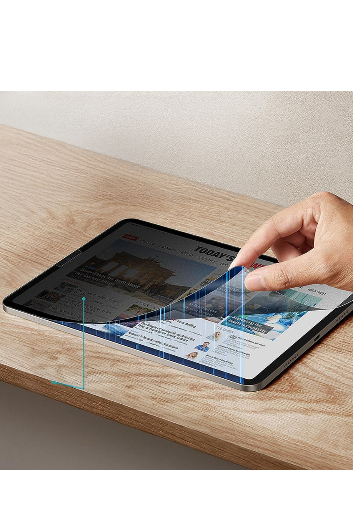 ESR Apple iPad Air 13 (2024) Manyetik Hayalet Tablet Ekran Koruyucu - Siyah