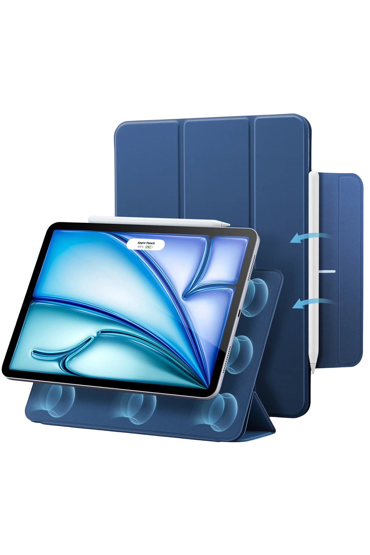 ESR Apple iPad Air 13 (2024) Rebound Manyetik Tablet Kılıfı - Lacivert