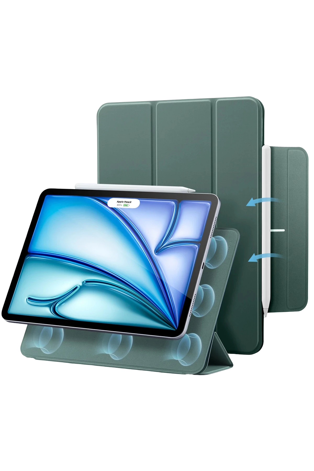ESR Apple iPad Air 13 (2024) Rebound Manyetik Tablet Kılıfı - Yeşil