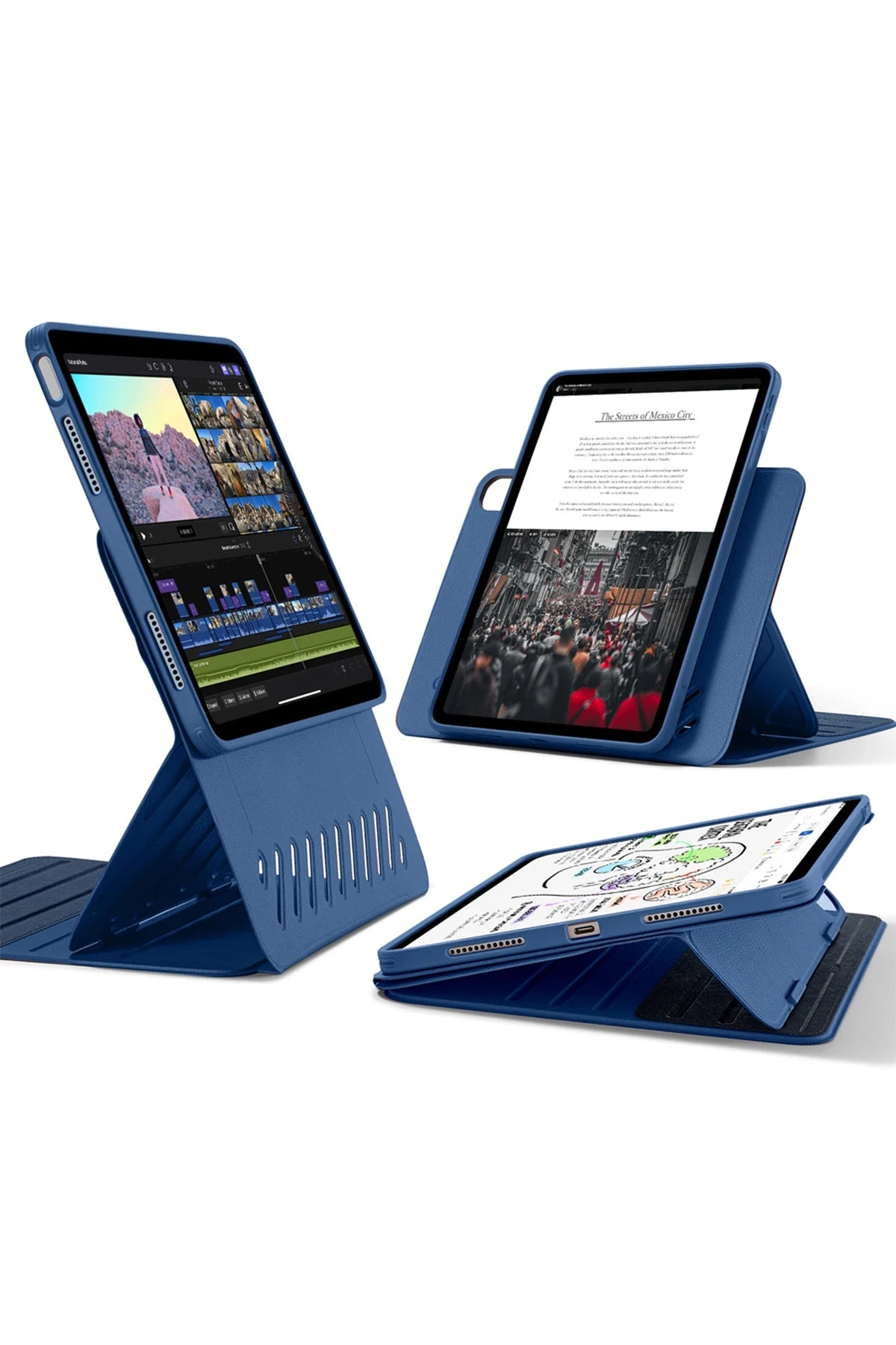 ESR Apple iPad Air 13 (2024) Shift Manyetik Tablet Kılıfı - Mavi