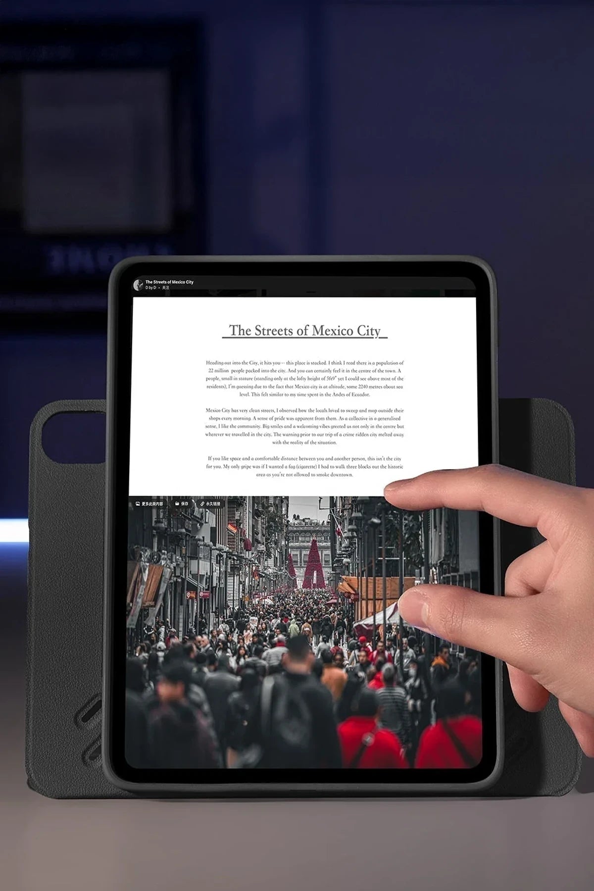 ESR Apple iPad Air 13 (2024) Shift Manyetik Tablet Kılıfı - Mor