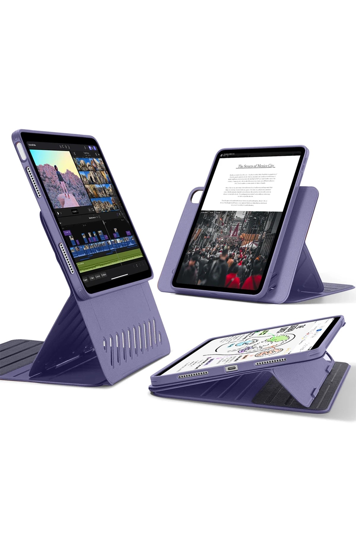ESR Apple iPad Air 13 (2024) Shift Manyetik Tablet Kılıfı - Mor