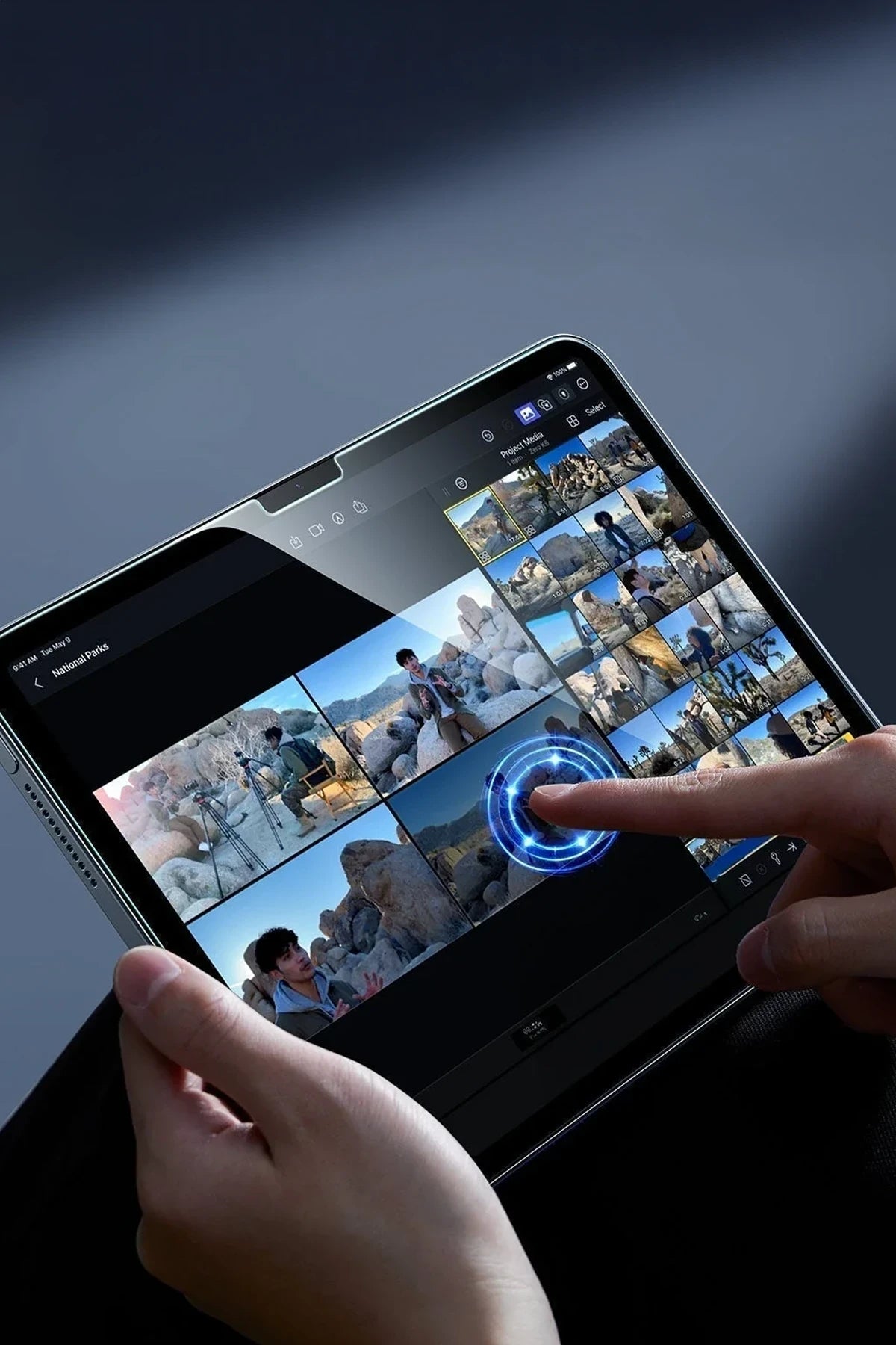 ESR Apple iPad Air 13 (2024) UltraFit Armorite AutoKit 2 Adet Tablet Cam Ekran Koruyucu - Şeffaf