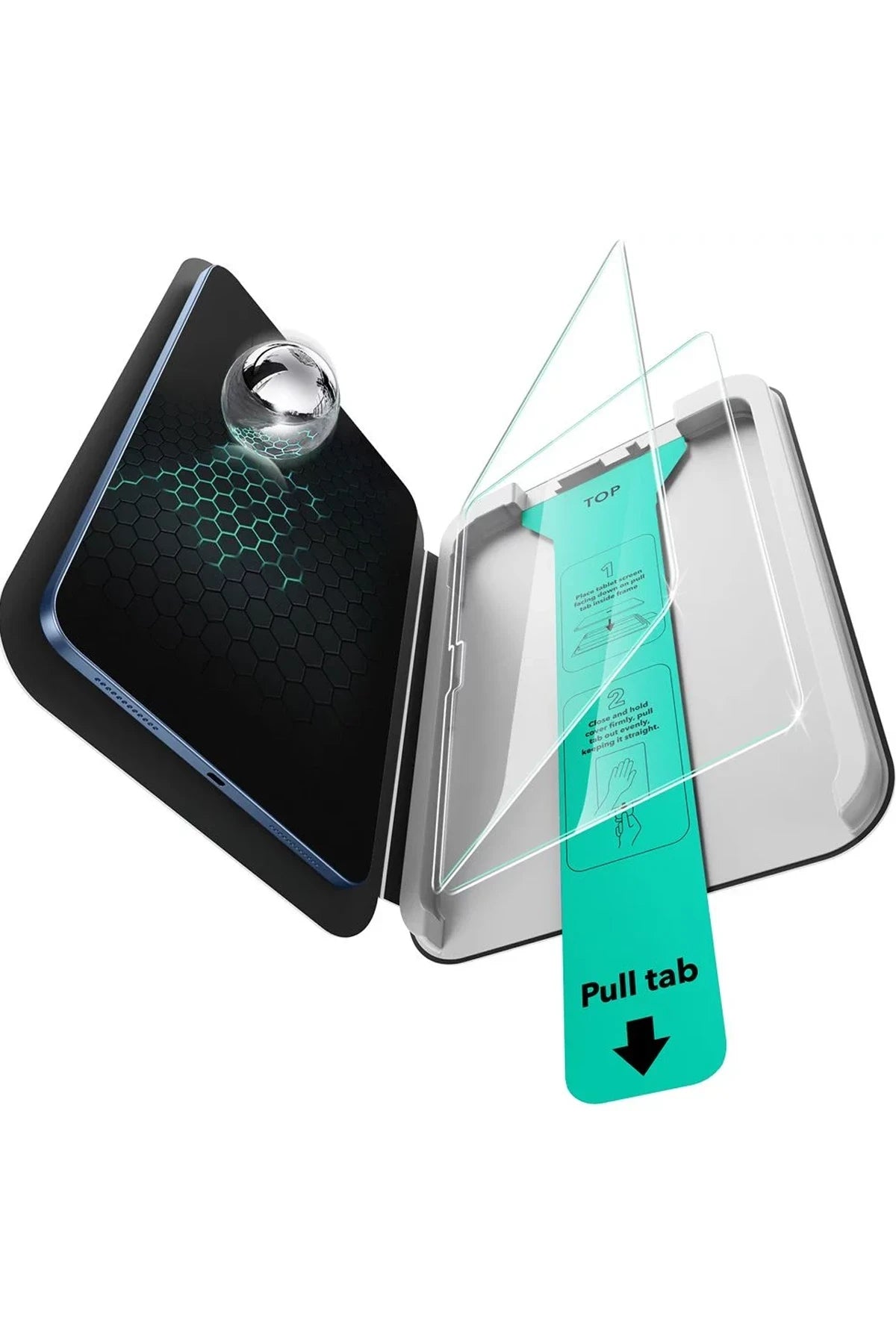 ESR Apple iPad Air 13 (2024) UltraFit Classic AutoKit 2 Adet Tablet Cam Ekran Koruyucu - Şeffaf