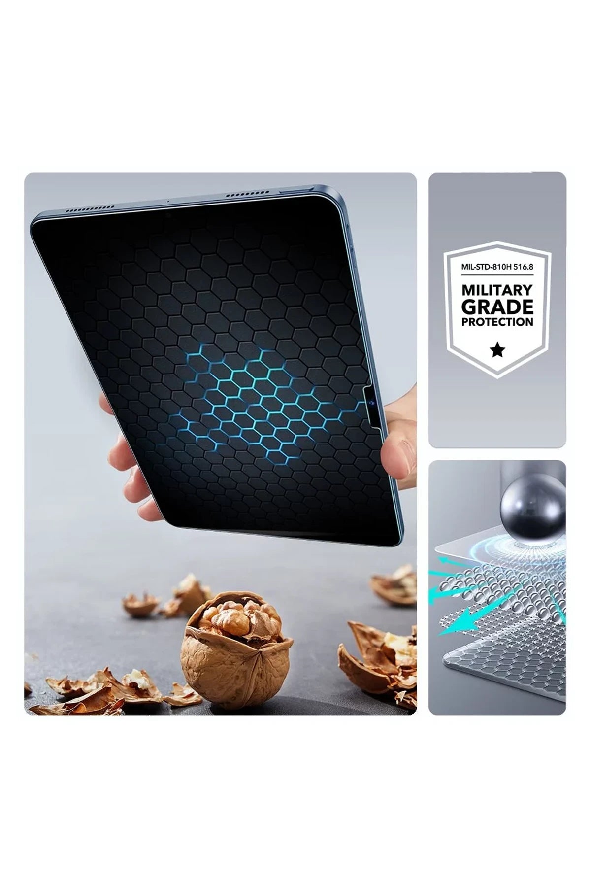ESR Apple iPad Air 13 (2024) UltraFit Classic AutoKit 2 Adet Tablet Cam Ekran Koruyucu - Şeffaf