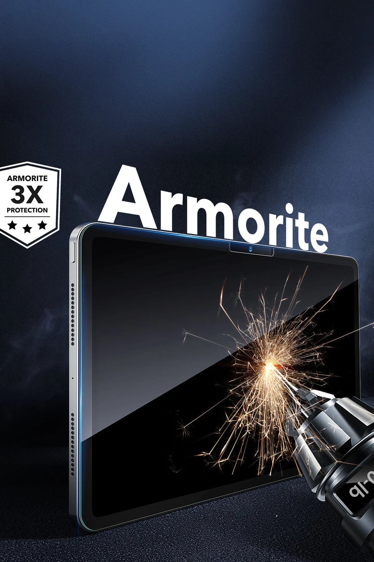 ESR Apple iPad Pro 11 (2024) Armorite AutoKit HD 2 Adet Tablet Cam Ekran Koruyucu - Şeffaf