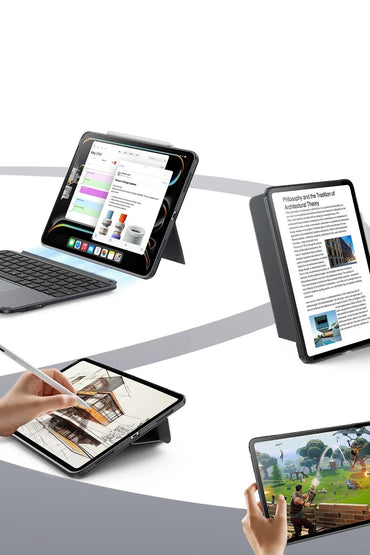 ESR Apple iPad Pro 11 (2024) Shift Manyetik Klavyeli Tablet Kılıfı - Koyu Gri