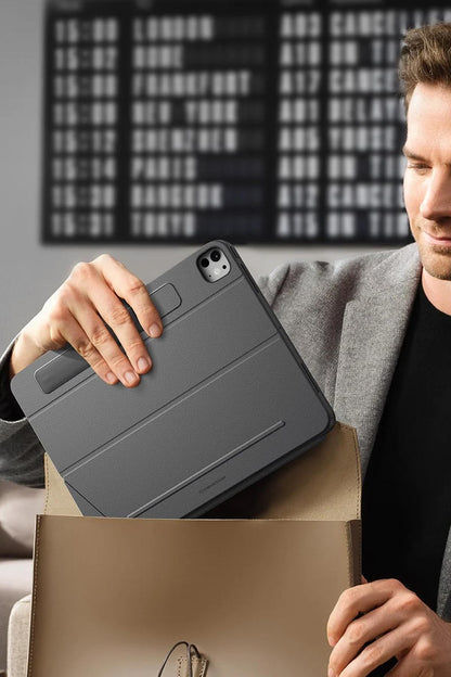 ESR Apple iPad Pro 11 (2024) Shift Manyetik Klavyeli Tablet Kılıfı - Koyu Gri
