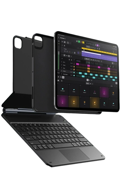 ESR Apple iPad Pro 12.9 (2022) Rebound Manyetik Klavyeli 360 Tablet Kılıfı - Siyah