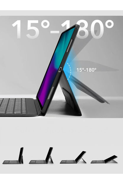 ESR Apple iPad Pro 13 (2024) Ascend Klavyeli Tablet Kılıfı - Siyah