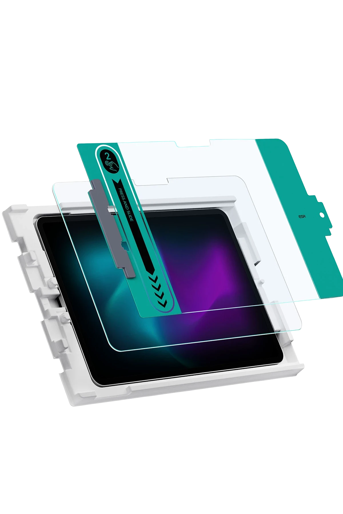 ESR Apple iPad Pro 13 (2024) AutoKit HD Tablet Cam Ekran Koruyucu - Şeffaf
