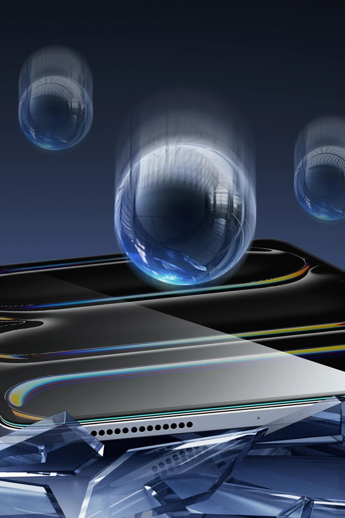 ESR Apple iPad Pro 13 (2024) AutoKit HD Tablet Cam Ekran Koruyucu - Şeffaf