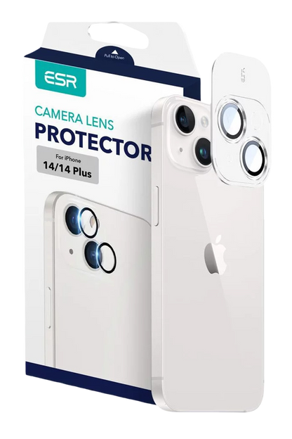ESR Apple iPhone 14 Tamperli Kamera Lens Koruyucu - Şeffaf