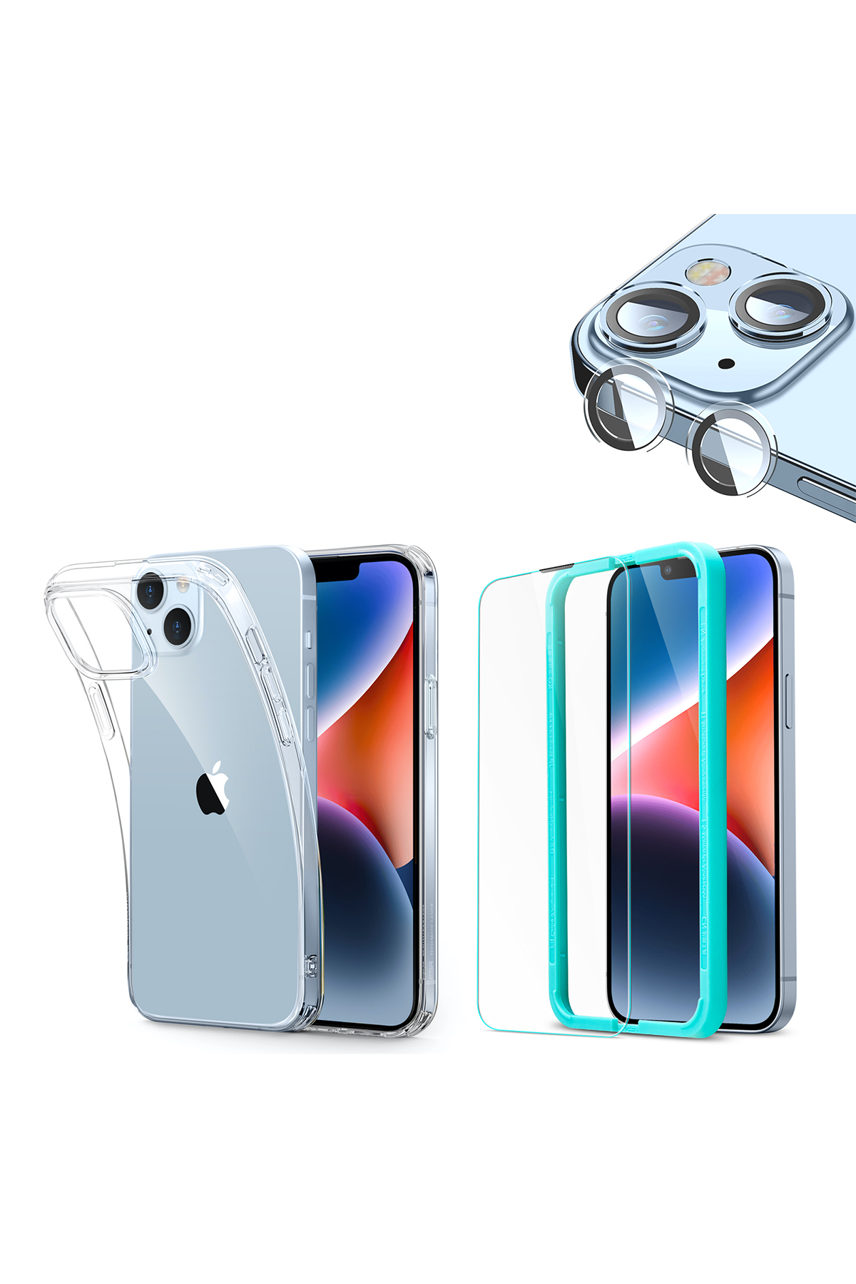 ESR Apple iPhone 14 Plus Zero Clear Cam Koruyucu Ve Lens Koruyucu Hediyeli Magsafe Kapak - Şeffaf