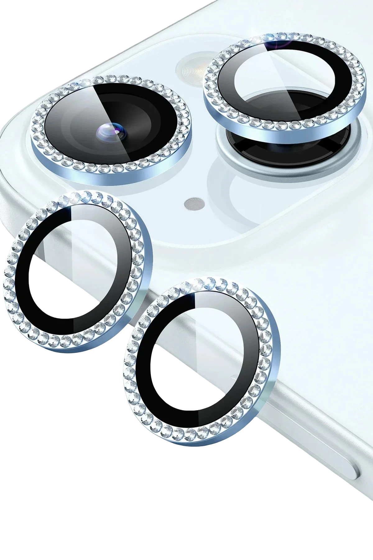 ESR Apple iPhone 15 Armorite Kamera Lens Koruyucu - Açık Mavi