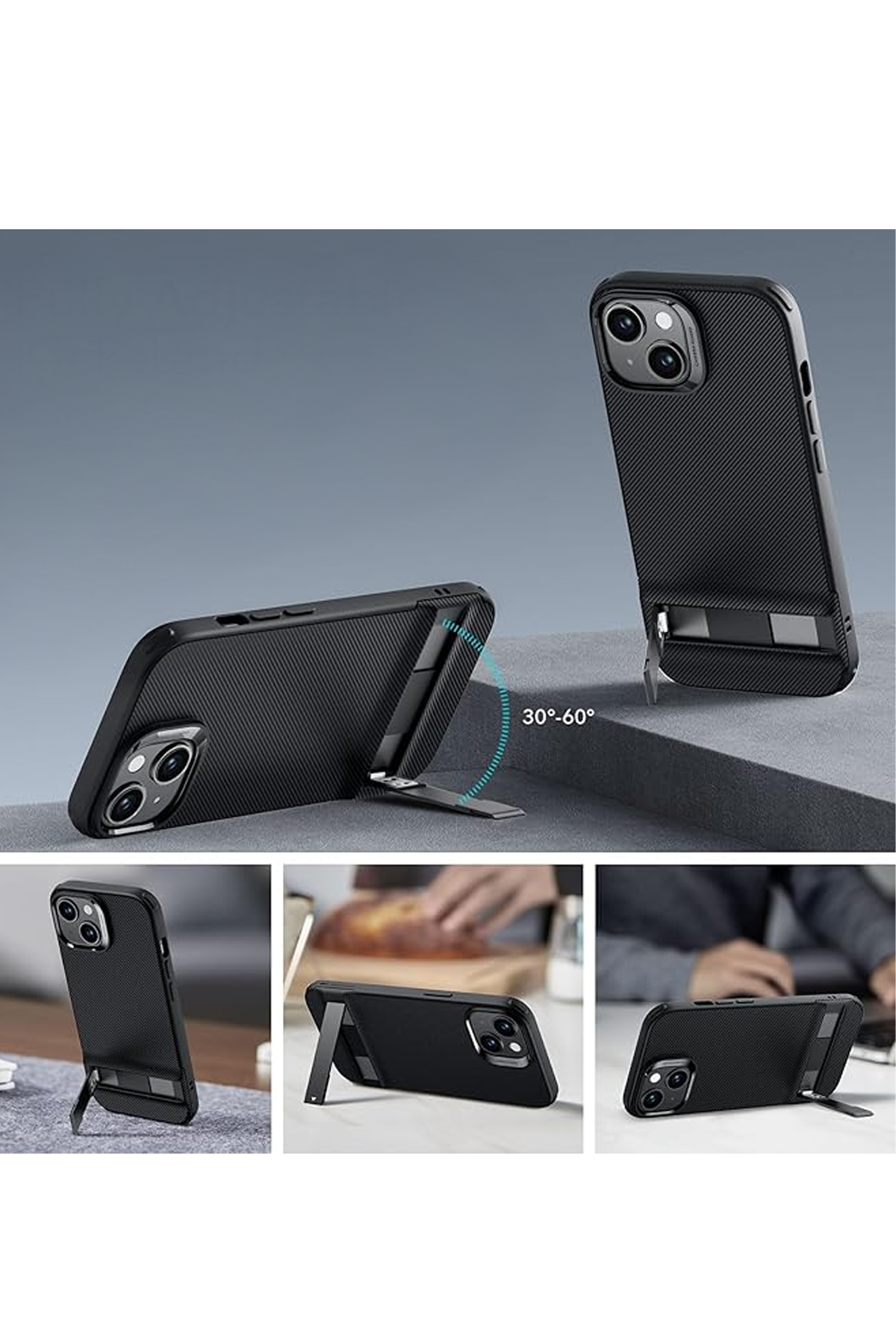 ESR Apple iPhone 15 Plus Air Shield Boost Standlı Kapak - Siyah