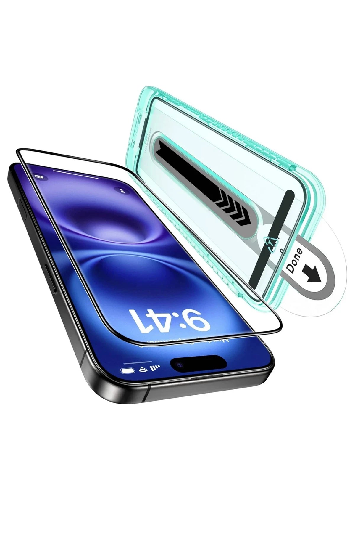 ESR Apple iPhone 16 Plus Tempered 2 Adet Cam Ekran Koruyucu - Şeffaf
