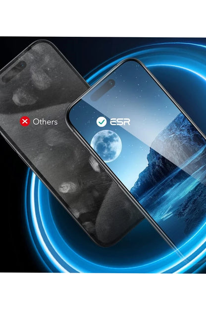 ESR Apple iPhone 16 Plus Tempered 2 Adet Cam Ekran Koruyucu - Şeffaf
