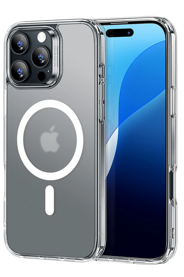 ESR Apple iPhone 16 Pro Max Classic Hybrid Magsafe Kapak + Cam Hediyeli Set - Buzlu Şeffaf