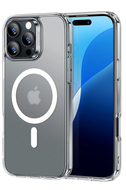 ESR Apple iPhone 16 Pro Max Classic Hybrid Magsafe Kapak + Cam Hediyeli Set - Buzlu Şeffaf
