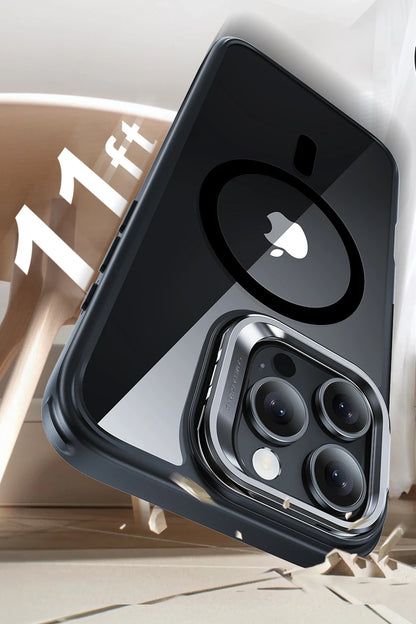 ESR Apple iPhone 16 Pro Max Classic Hybrid Magsafe Standlı Kapak + Cam Hediyeli Set - Siyah