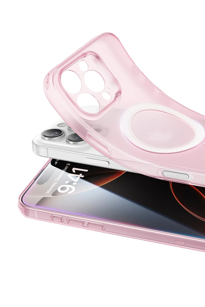ESR Apple iPhone 16 Pro Max Zero Clear Magsafe Kapak - Pembe