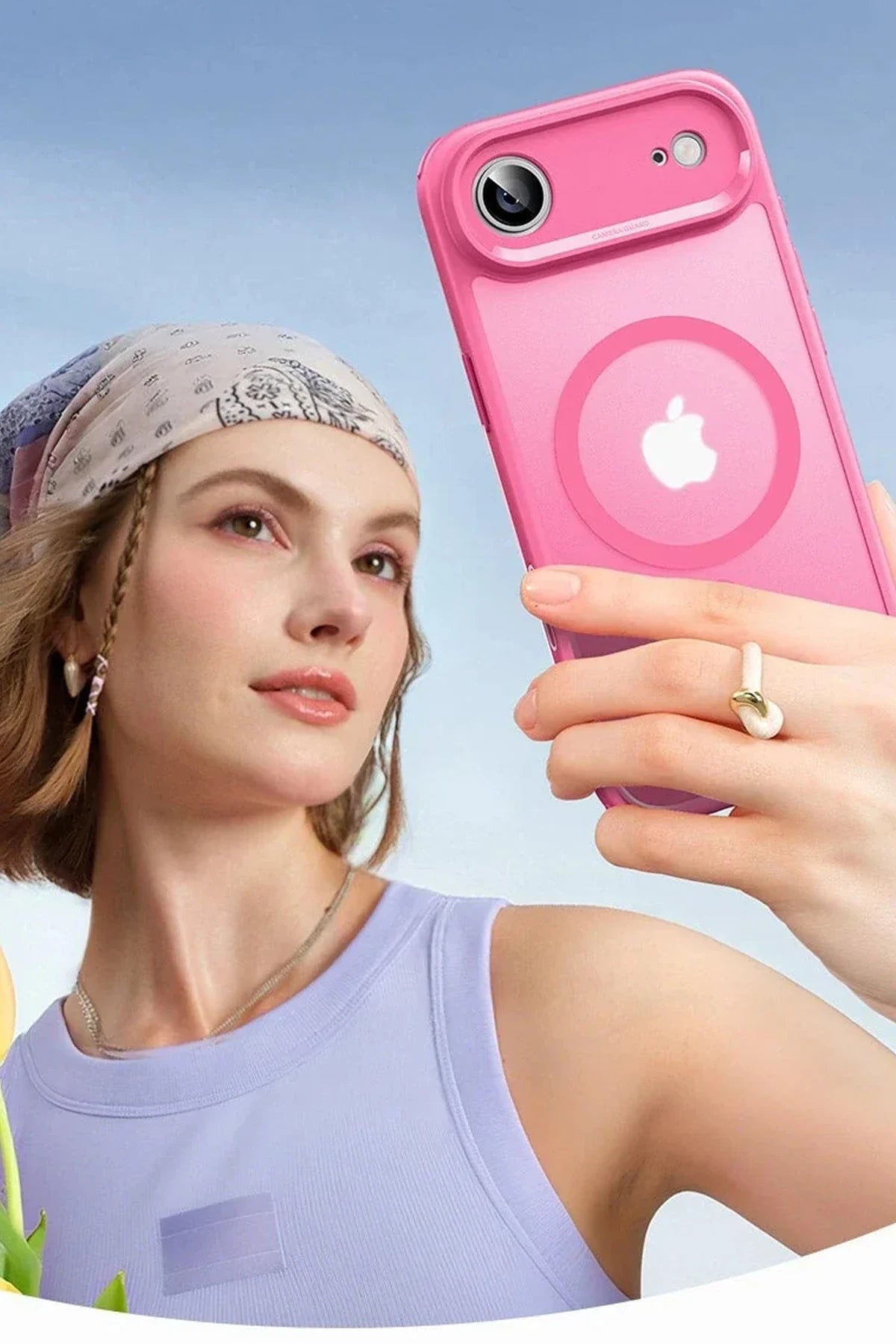 ESR Apple iPhone 17 Air Classic Hybrid Magsafe Kapak - Pembe
