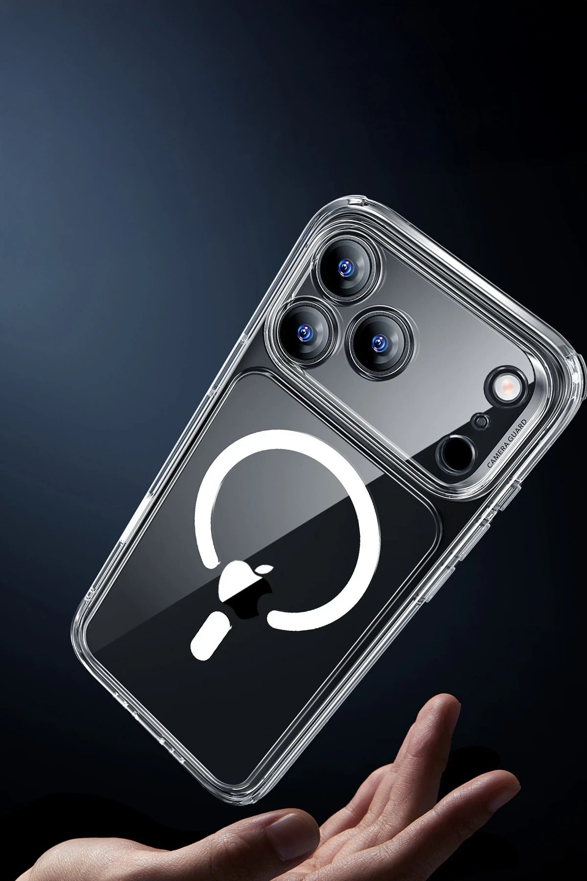 ESR Apple iPhone 17 Air Classic Hybrid Magsafe Kapak + Cam Hediyeli Set - Şeffaf