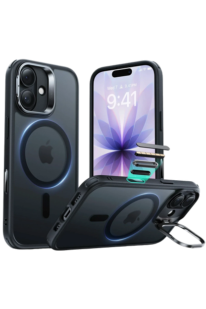 ESR Apple iPhone 17 Air Classic Hybrid Magsafe Standlı Kapak - Buzlu Siyah