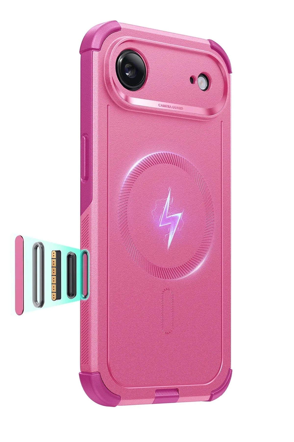 ESR Apple iPhone 17 Air Cyber Tough Magsafe Kapak - Pembe