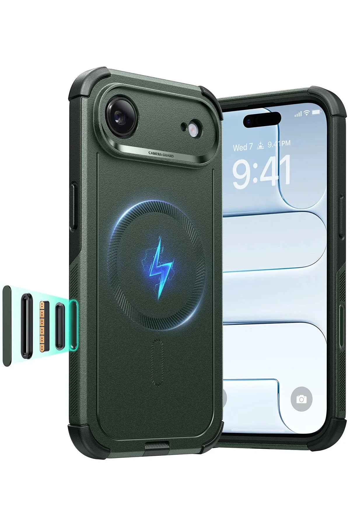 ESR Apple iPhone 17 Air Cyber Tough Magsafe Kapak - Yeşil