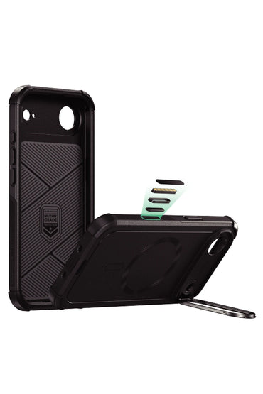 ESR Apple iPhone 17 Air Cyber Tough Magsafe Stantlı Kapak - Siyah