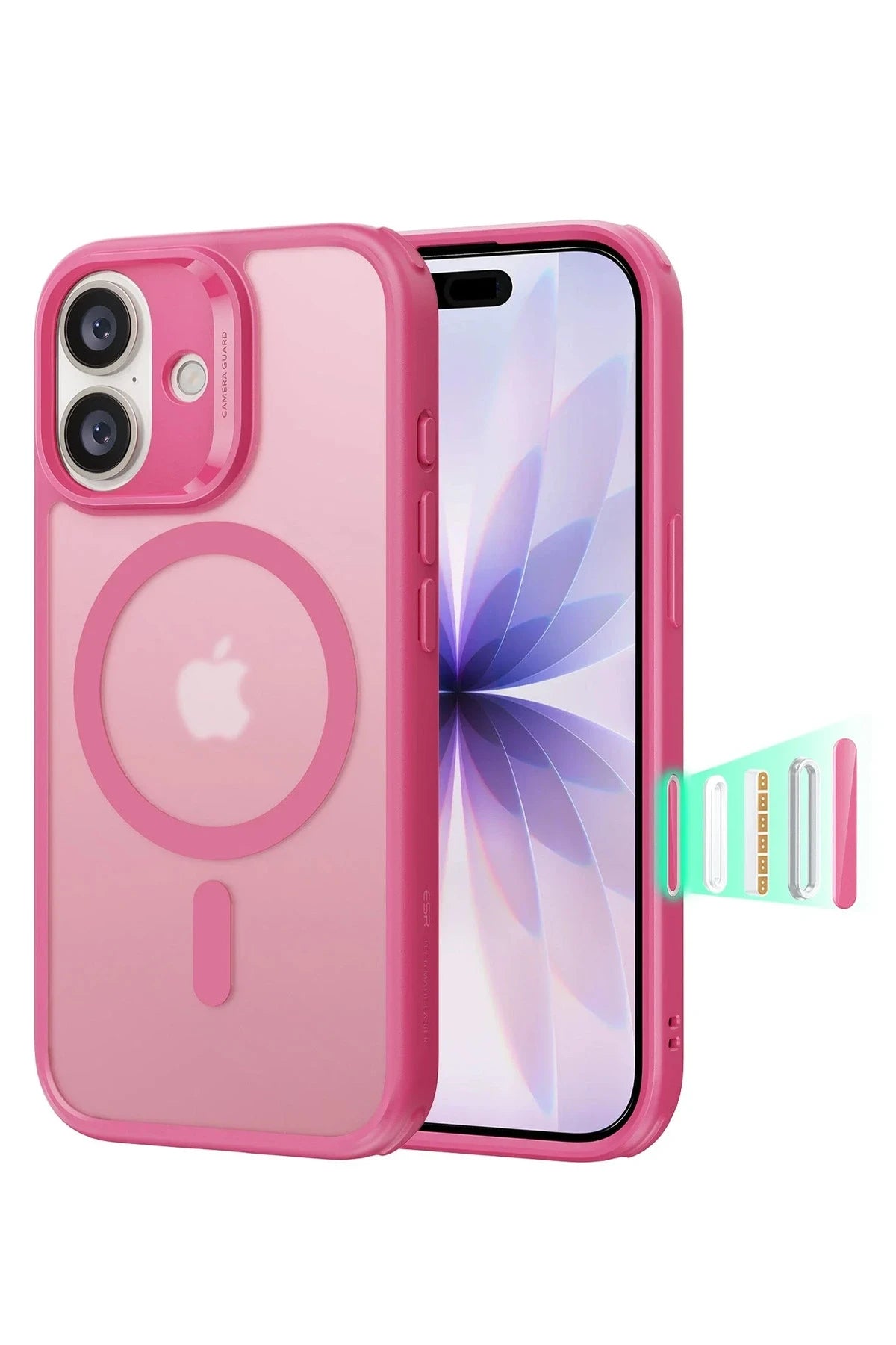 ESR Apple iPhone 17 Classic Hybrid Magsafe Kapak - Pembe