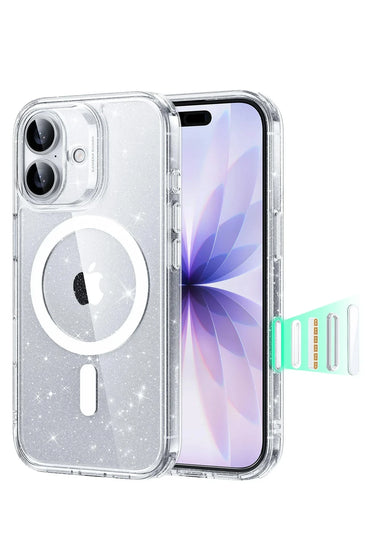 ESR Apple iPhone 17 Classic Hybrid Magsafe Kapak - Şeffaf Simli