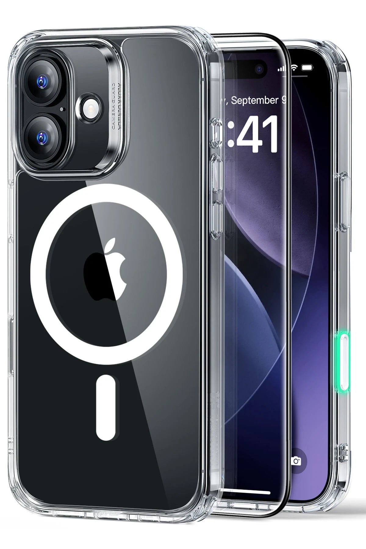 ESR Apple iPhone 17 Classic Hybrid Magsafe Kapak + Cam Hediyeli Set - Şeffaf
