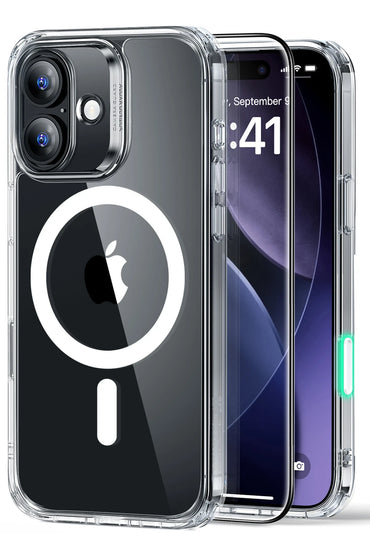 ESR Apple iPhone 17 Classic Hybrid Magsafe Kapak + Cam Hediyeli Set - Şeffaf