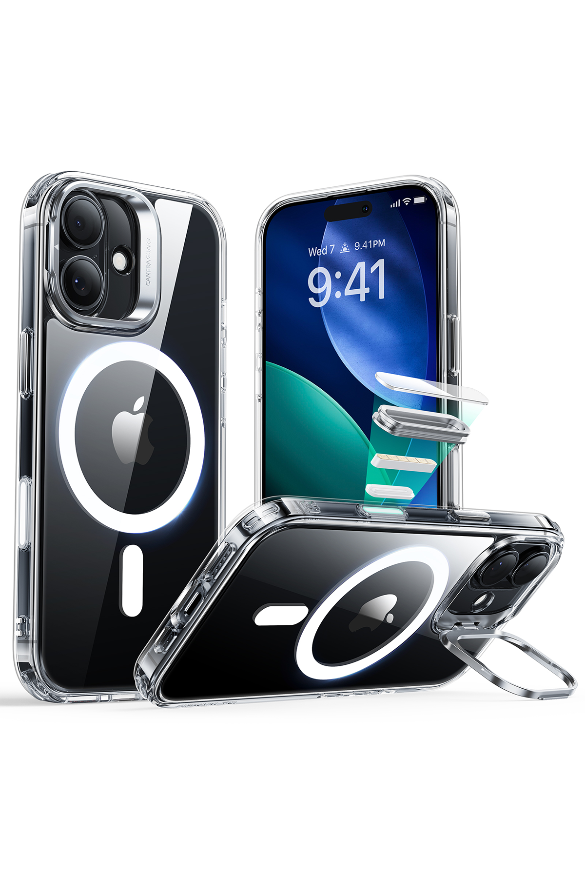 ESR Apple iPhone 17 Classic Hybrid Magsafe Standlı Kapak - Clear