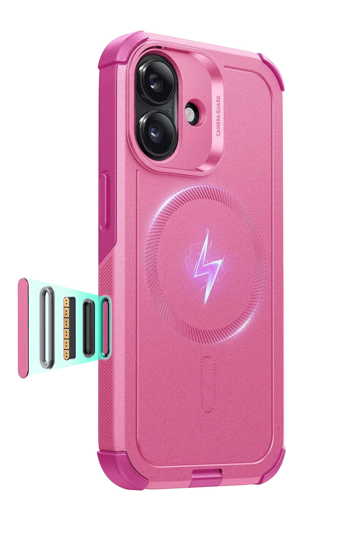 ESR Apple iPhone 17 Cyber Tough Magsafe Kapak - Pembe
